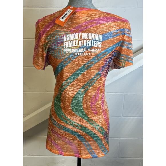 Harley Davidson Burnout Shirt Sublimated Tee Smoky Mountain TN Size L NEW - Picture 5 of 8